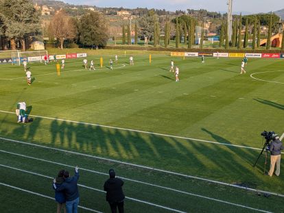 First part of Italy's training session at Coverciano on Monday, March 23, 2026.