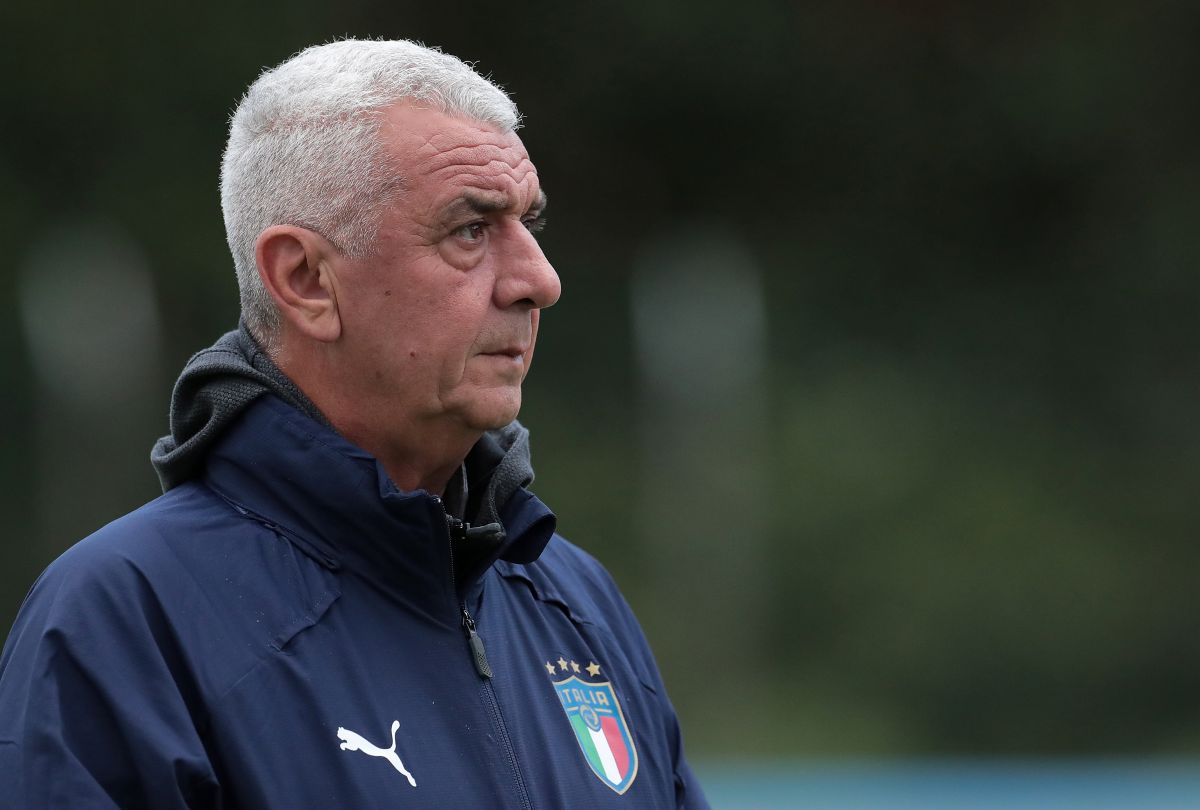 FIORENZUOLA D'ARDA, ITALY - SEPTEMBER 06: Evaristo Beccalossi of Italy looks on during the International Friendly match between Italy U19 and Nethrerlands U19 on September 6, 2019 in Fiorenzuola d'Arda, Italy. (Photo by Emilio Andreoli/Getty Images)