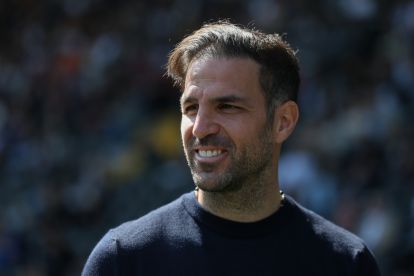 UDINE, ITALY - APRIL 06: Como manager Cesc Fabregas looks on during the Serie A match between Udinese Calcio and Como 1907 at Stadio Friuli on April 06, 2026 in Udine, Italy. (Photo by Timothy Rogers/Getty Images)