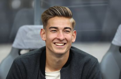 BERLIN, GERMANY - AUGUST 19: Jonathan Klinsmann of Hertha BSC Berlin ahead of the Bundesliga match between Hertha BSC and VfB Stuttgart at Olympiastadion on August 19, 2017 in Berlin, Germany. (Photo by Martin Rose/Bongarts/Getty Images)