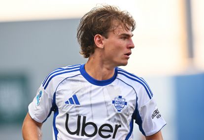 SASSUOLO, ITALY - APRIL 17: Nico Paz of Como 1907 looks on during the Serie A match between US Sassuolo Calcio and Como 1907 at Mapei Stadium Citta del Tricolore on April 17, 2026 in Sassuolo, Italy. (Photo by Alessandro Sabattini/Getty Images)