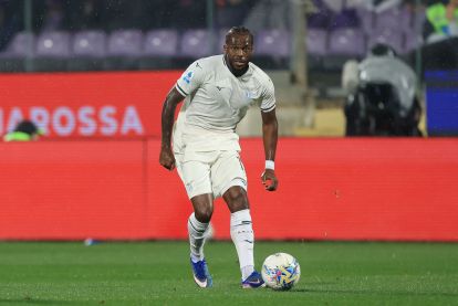 FLORENCE, ITALY - APRIL 13: Nuno Tavares of SS Lazio in action during the Serie A match between ACF Fiorentina and SS Lazio at Artemio Franchi on April 13, 2026 in Florence, Italy. (Photo by Gabriele Maltinti/Getty Images)