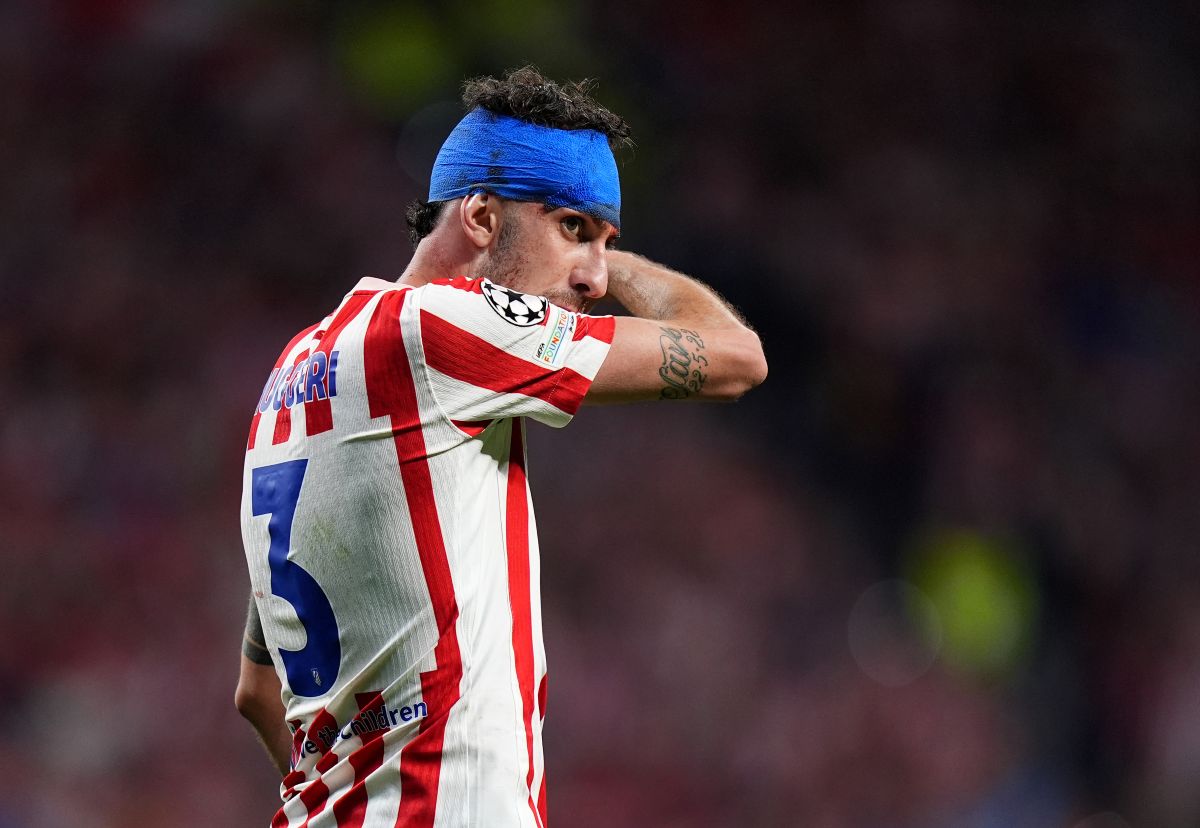 MADRID, SPAIN - APRIL 14: Matteo Ruggeri of Atletico de Madrid reacts during the UEFA Champions League 2025/26 Quarter-Final Second Leg match between Club Atl&eacute;tico de Madrid and FC Barcelona at Riyadh Air Metropolitano on April 14, 2026 in Madrid, Spain. (Photo by Angel Martinez/Getty Images)