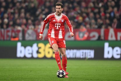 MUNICH, GERMANY - MARCH 18: Leon Goretzka of FC Bayern Munich in action during the UEFA Champions League 2025/26 Round of 16 Second Leg match between FC Bayern München and Atalanta BC at Football Arena Munich on March 18, 2026 in Munich, Germany. (Photo by Stuart Franklin/Getty Images) (Milan Juventus)