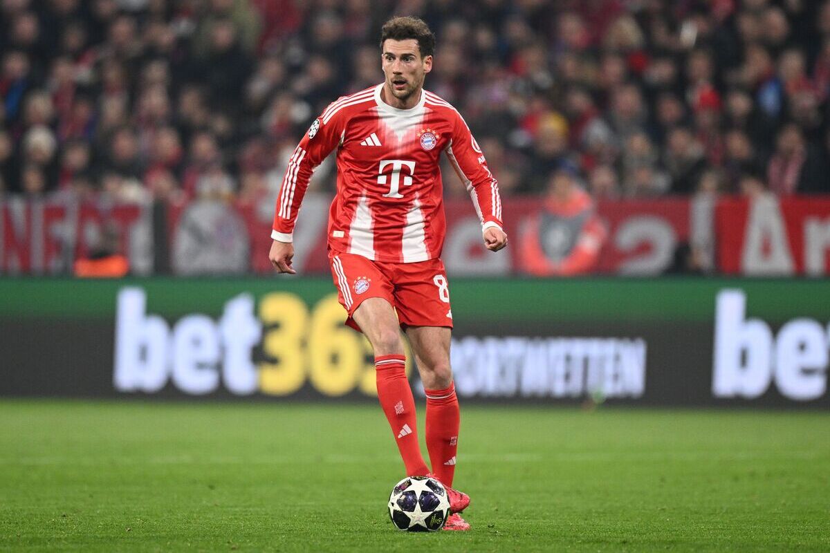 MUNICH, GERMANY - MARCH 18: Leon Goretzka of FC Bayern Munich in action during the UEFA Champions League 2025/26 Round of 16 Second Leg match between FC Bayern M&uuml;nchen and Atalanta BC at Football Arena Munich on March 18, 2026 in Munich, Germany. (Photo by Stuart Franklin/Getty Images) (Milan Juventus)