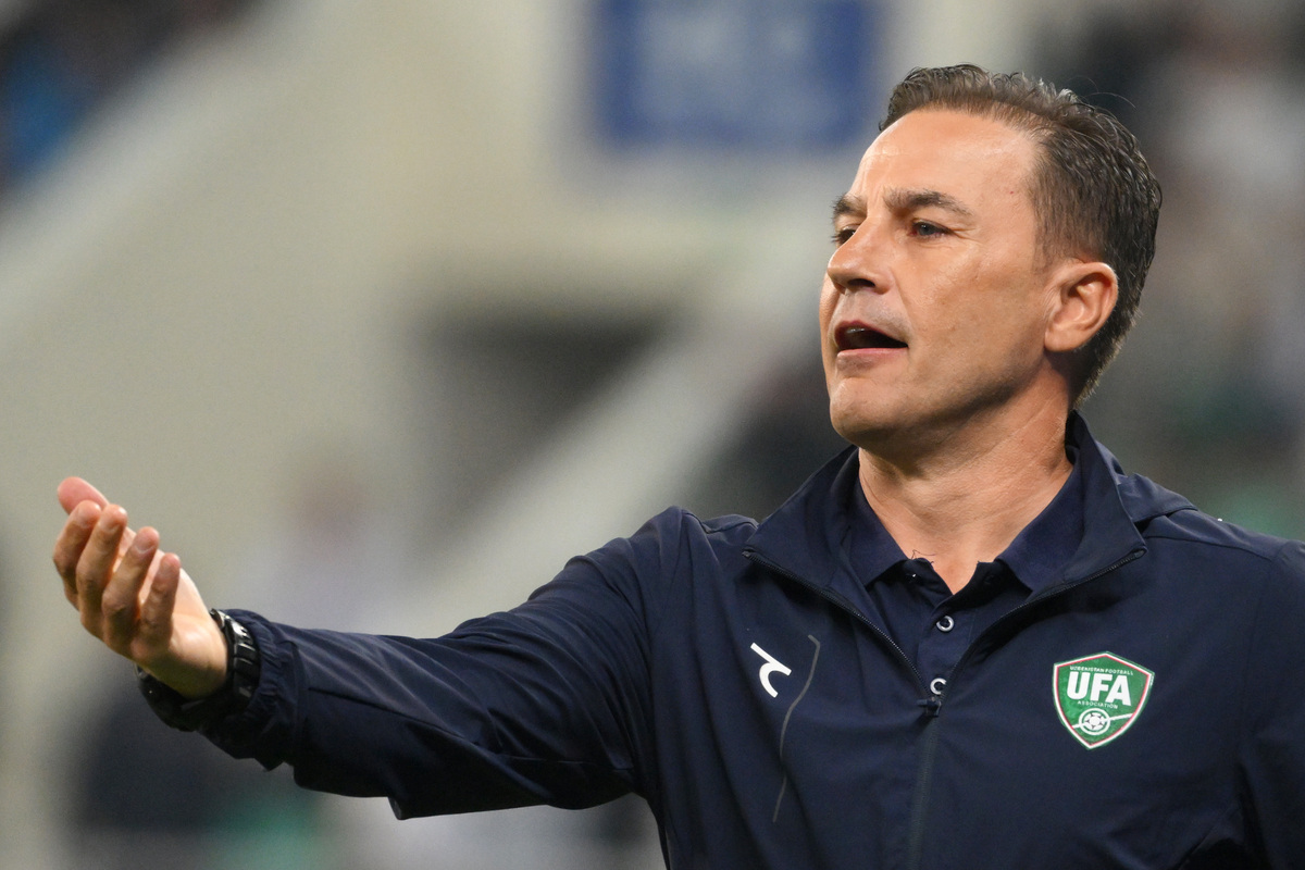 TASHKENT, UZBEKISTAN - MARCH 30: Fabio Cannavaro, Head Coach of Uzbekistan, reacts during the international friendly match between Uzbekistan and Venezuela on March 30, 2026 in Tashkent, Uzbekistan. (Photo by Anvar Ilyasov/Getty Images)