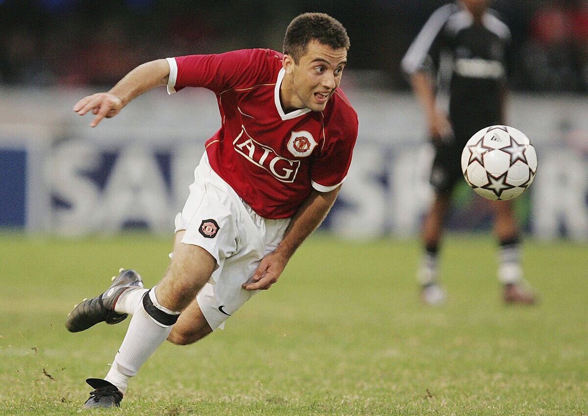 DURBAN, SOUTH AFRICA - JULY 15:  Giuseppe Rossi of Manchester United in action during the Pre-season friendly Vodacom Challenge match between Manchester United and Orlando Pirates at ABSA stadium on July 15, 2006 in Durban, South Africa.  (Photo by Touchline/Getty Images)