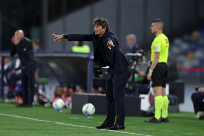 NAPLES, ITALY - MAY 11: Antonio Conte SSC Napoli head coach during the Serie A match between SSC Napoli and Bologna FC 1909 at Stadio Diego Armando Maradona on May 11, 2026 in Naples, Italy. (Photo by Francesco Pecoraro/Getty Images)