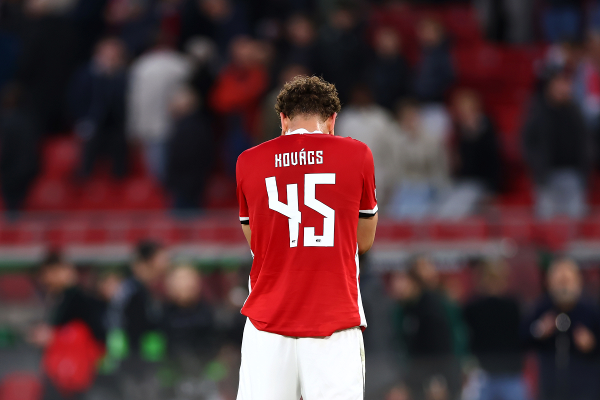 ALKMAAR, NETHERLANDS - APRIL 16: Bendeguz Kovacs of AZ reacts after the UEFA Conference League 2025/26 Quarter-Final Leg Two match between AZ Alkmaar and FK Shakhtar Donetsk at AZ Stadion on April 16, 2026 in Alkmaar, Netherlands. (Photo by Dean Mouhtaropoulos/Getty Images)