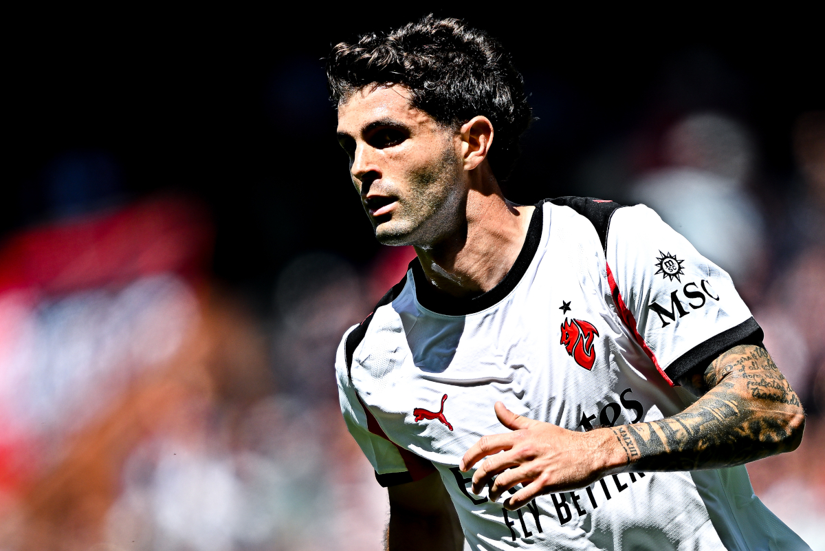 GENOA, ITALY - MAY 17: Christian Pulisic of Milan looks on during the Serie A match between Genoa CFC and AC Milan at Stadio Luigi Ferraris on May 17, 2026 in Genoa, Italy. (Photo by Simone Arveda/Getty Images)