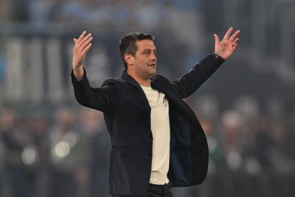 ROME, ITALY - MAY 13: Cristian Chivu, Head Coach of FC Internazionale Milano, reacts during the Coppa Italia Final match between SS Lazio and FC Internazionale at Stadio Olimpico on May 13, 2026 in Rome, Italy. (Photo by Tullio M. Puglia/Getty Images)