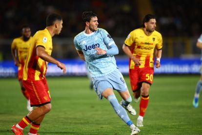 LECCE, ITALY - MAY 09: Dusan Vlahovic of Juventus FC during the Serie A match between US Lecce and Juventus FC at Stadio Via del Mare on May 09, 2026 in Lecce, Italy. (Photo by Maurizio Lagana/Getty Images)