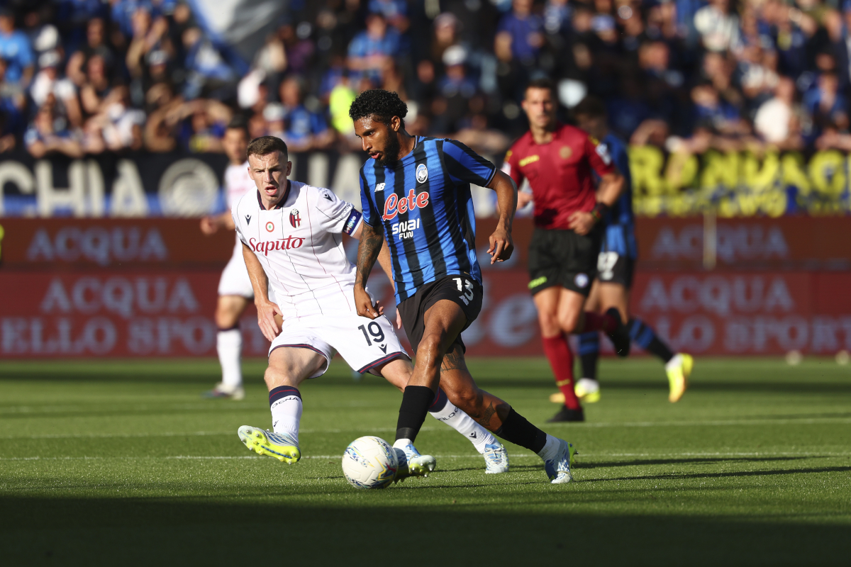 BERGAMO, ITALY - MAY 17: Ederson of Atalanta in action during the Serie A match between Atalanta BC and Bologna FC 1909 at Gewiss Stadium on May 17, 2026 in Bergamo, Italy. (Photo by Giuseppe Cottini/Getty Images)