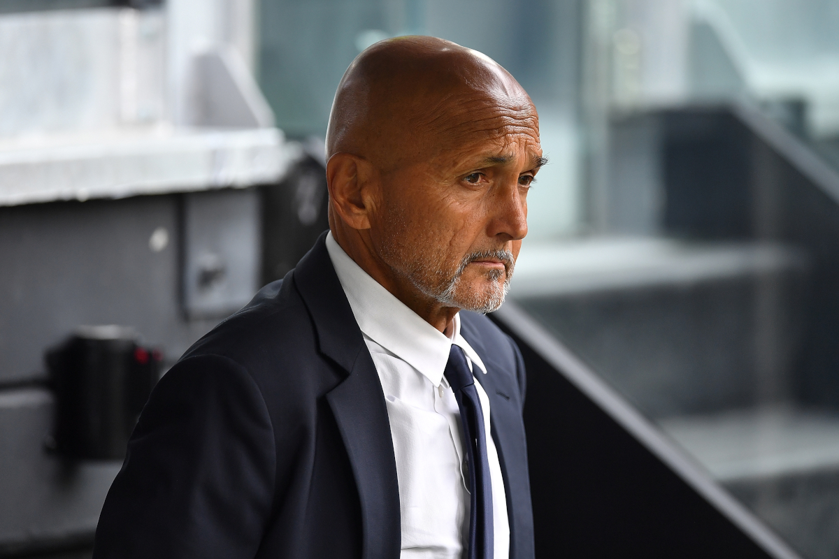 TURIN, ITALY - MAY 03: Juventus FC head coach Luciano Spalletti looks on during the Serie A match between Juventus FC and Hellas Verona FC at Allianz Stadium on May 3, 2026 in Turin, Italy. (Photo by Valerio Pennicino/Getty Images)