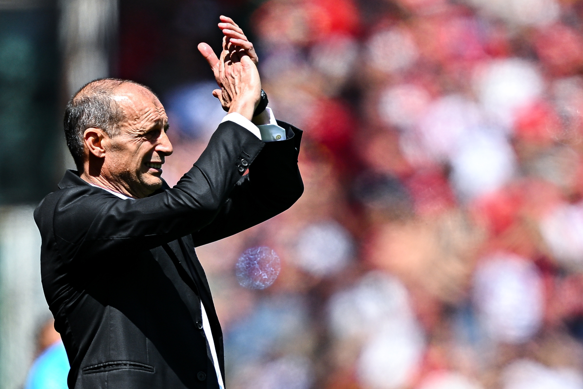 GENOA, ITALY - MAY 17: Massimiliano Allegri, head coach of Milan, reacts during the Serie A match between Genoa CFC and AC Milan at Stadio Luigi Ferraris on May 17, 2026 in Genoa, Italy. (Photo by Simone Arveda/Getty Images)