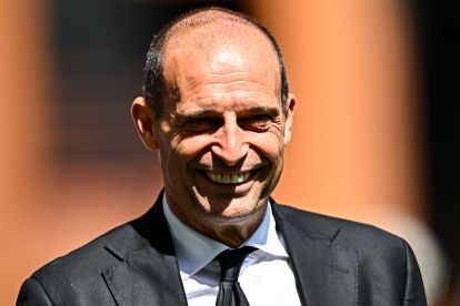 GENOA, ITALY - MAY 17: Massimiliano Allegri, head coach of AC Milan, looks on prior to kick-off in the Serie A match between Genoa CFC and AC Milan at Stadio Luigi Ferraris on May 17, 2026 in Genoa, Italy. (Photo by Simone Arveda/Getty Images)