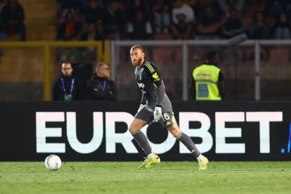 LECCE, ITALY - MAY 09: Michele Di Gregorio of Juventus FC during the Serie A match between US Lecce and Juventus FC at Stadio Via del Mare on May 09, 2026 in Lecce, Italy. (Photo by Maurizio Lagana/Getty Images)