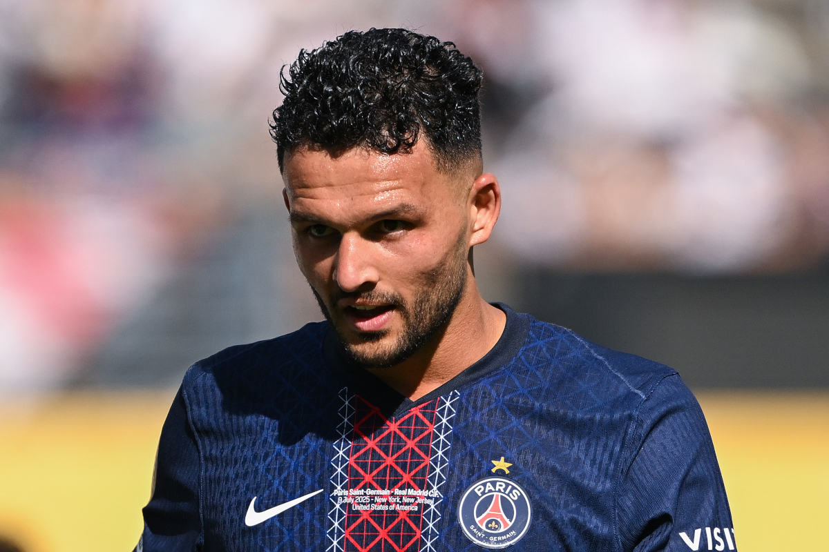 EAST RUTHERFORD, NOVA JERSEY - 09 DE JULHO: Gonçalo Ramos # 9 do Paris Saint-Germain assiste durante a partida semifinal da Copa do Mundo de Clubes da FIFA 2025 entre Paris Saint-Germain e Real Madrid CF no MetLife Stadium em 09 de julho, East 20, Rutherford. (Foto de David Ramos/Getty Images)