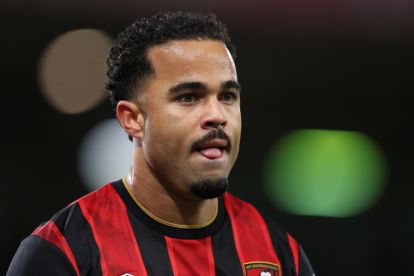 BOURNEMOUTH, ENGLAND - JANUARY 03: Justin Kluivert of AFC Bournemouth during the Premier League match between Bournemouth and Arsenal at Vitality Stadium on January 03, 2026 in Bournemouth, England. (Photo by Michael Steele/Getty Images)