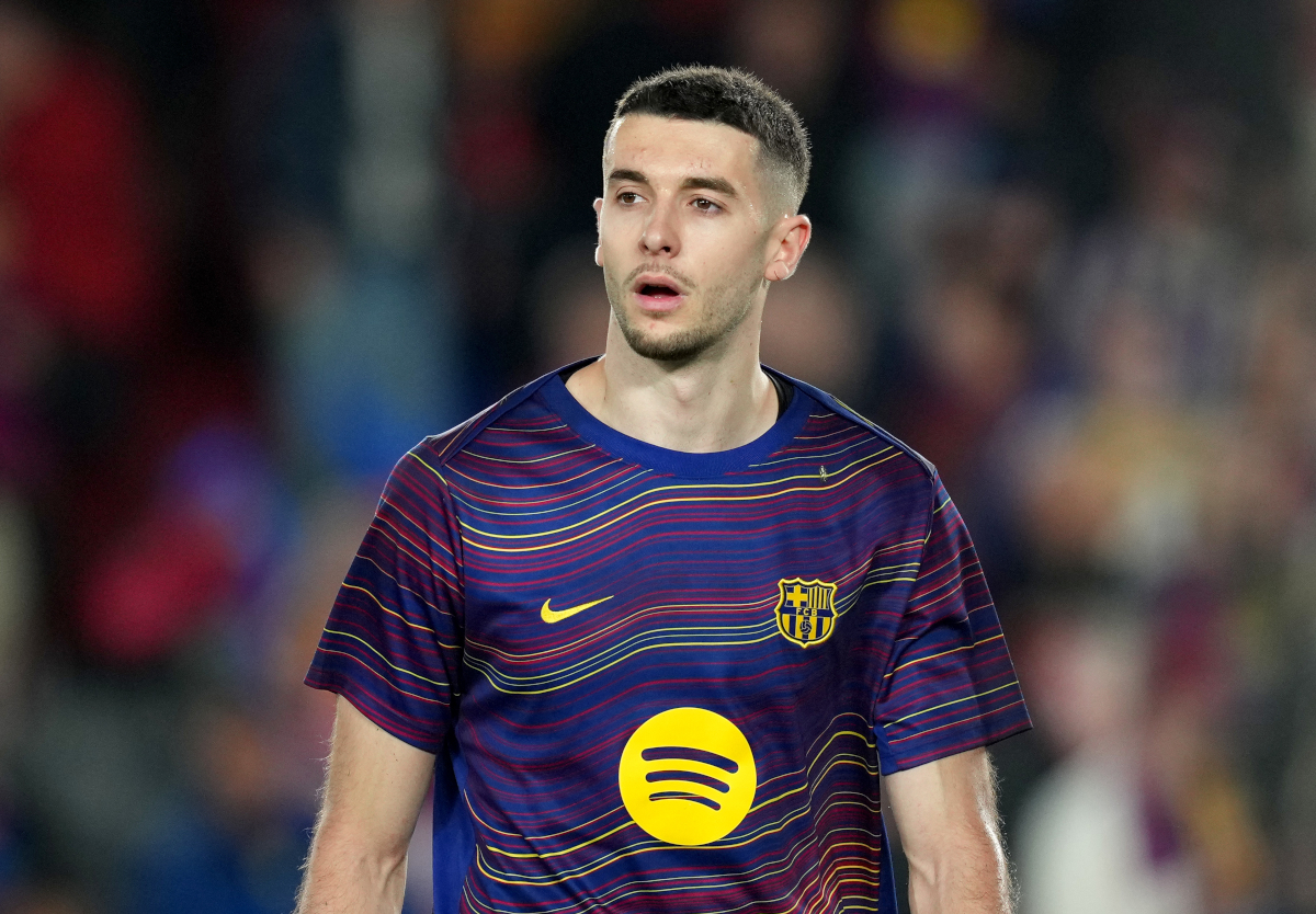 BARCELONA, SPAIN - MARCH 03: Marc Casado of FC Barcelona looks on during warm ups prior to the Copa Del Rey Semi Final Second Leg match between FC Barcelona and Atlético de Madrid at Camp Nou on March 03, 2026 in Barcelona, Spain. (Photo by Alex Caparros/Getty Images)