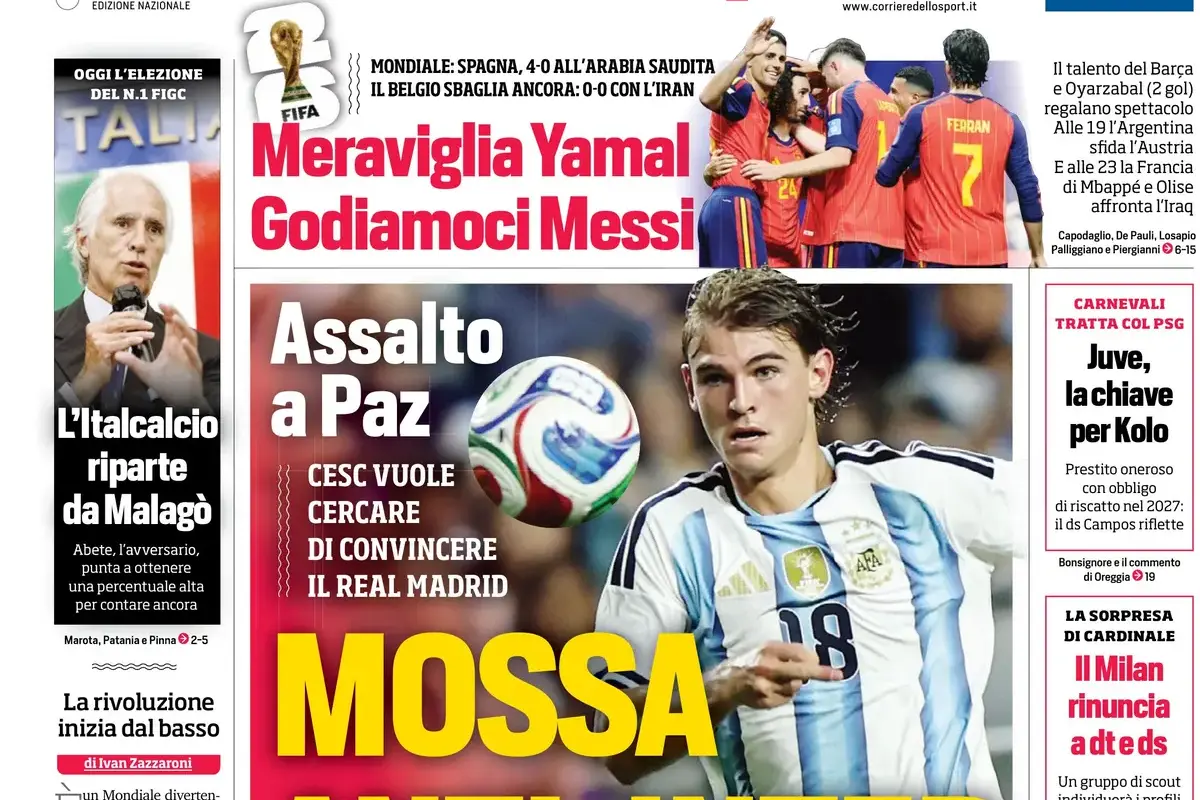 Today’s Papers: FIGC elections, Paz attack, Milan directors - Football Italia