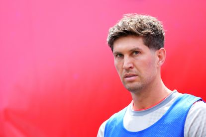 TAMPA, FLORIDA - JUNE 06: John Stones of England looks on prior to the international friendly match between England and New Zealand at Raymond James Stadium on June 06, 2026 in Tampa, Florida. (Photo by Rich Storry/Getty Images) (Juventus links)