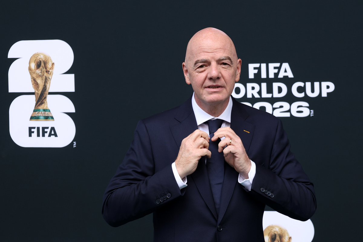 CIDADE DO MÉXICO, MÉXICO - 11 DE JUNHO: O presidente da FIFA, Gianni Infantino, chega antes da partida do Grupo A da Copa do Mundo FIFA 2026 entre México e África do Sul no Estádio da Cidade do México em 11 de junho de 2026 na Cidade do México, Cidade do México. (Foto de Angel Delgado/Getty Images)