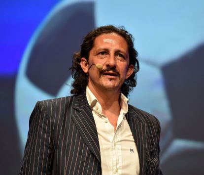 BARI, ITALY - MAY 26: Igor Protti attends during the Italian Football Federation against racism event 'Razzisti? Una brutta razza' on May 26, 2015 in Bari, Italy. (Photo by Giuseppe Bellini/Getty Images)