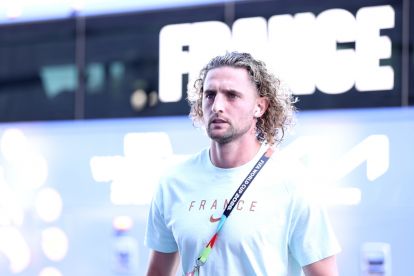 PHILADELPHIA, PENNSYLVANIA - JULY 04: Adrien Rabiot #14 of France arrives at the stadium before the FIFA World Cup 2026 Round of 16 match between Paraguay and France at Philadelphia Stadium on July 04, 2026 in Philadelphia, Pennsylvania. (Photo by Dan Mullan/Getty Images)