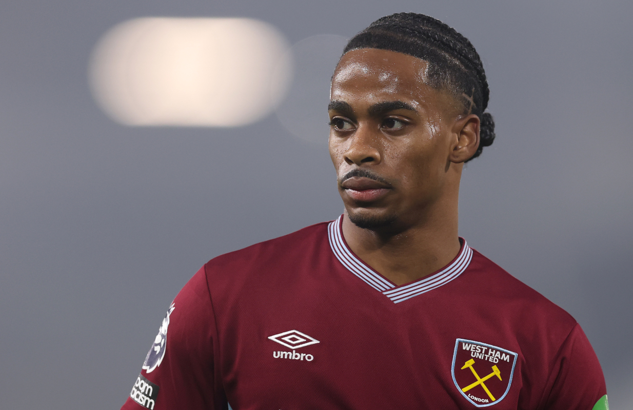 LONDRES, INGLATERRA - 04 DE MARÇO: Crescencio Summerville do West Ham United durante a partida da Premier League entre Fulham e West Ham United em Craven Cottage em 04 de março de 2026 em Londres, Inglaterra. (Foto de Julian Feeney/Getty Images)