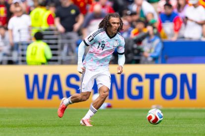 SEATTLE, WASHINGTON - JULY 01: Diego Moreira of Belgium in action during the FIFA World Cup 2026 Round Of 32 match between Belgium and Senegal at Seattle Stadium on July 01, 2026 in Seattle, Washington. (Photo by Fran Santiago/Getty Images)
