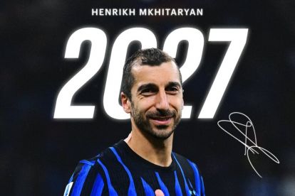 Official: Inter confirm Henrikh Mkhitaryan has put pen to paper on a new contract extension that will keep him with the club until the summer of 2027. (@Inter via X).