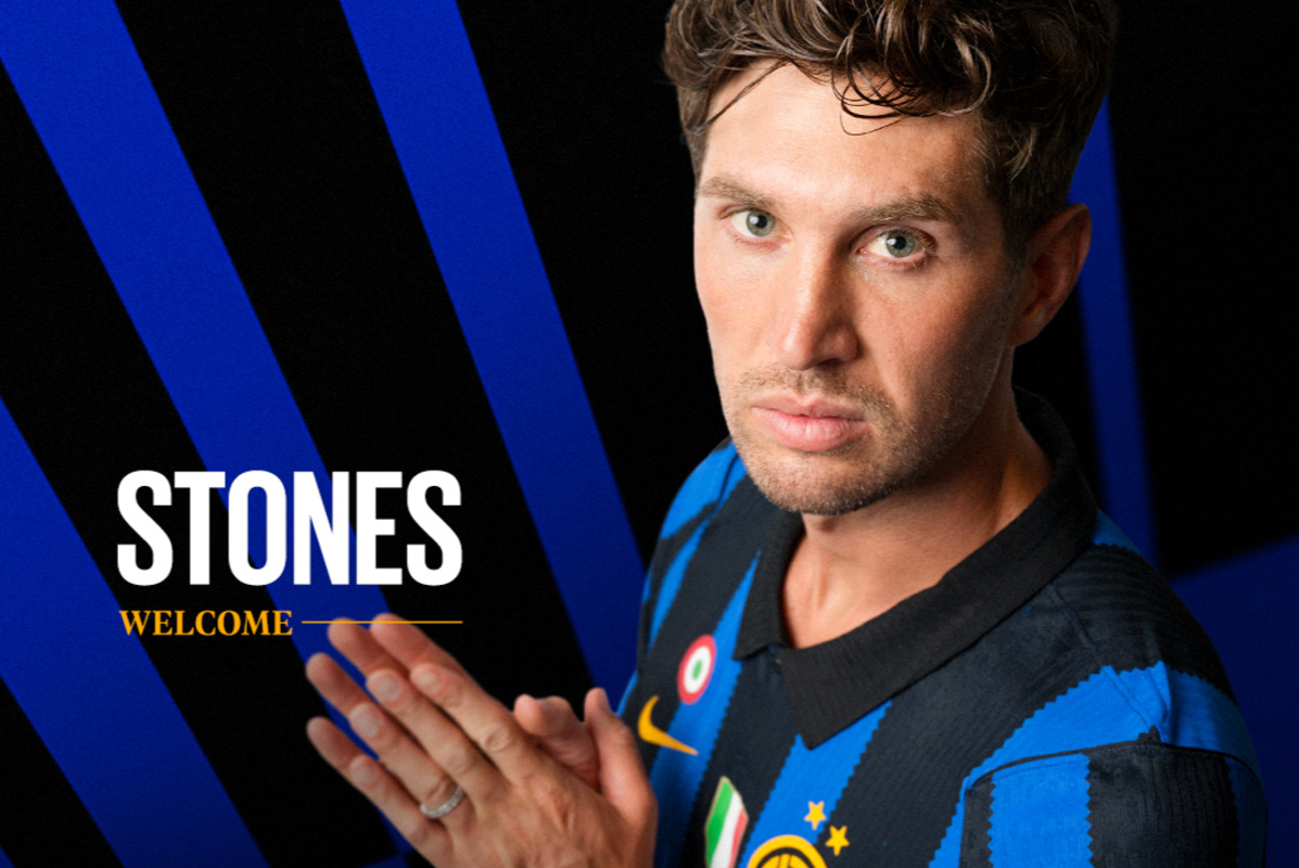 John Stones assina pelo Inter (fonte: inter.it)