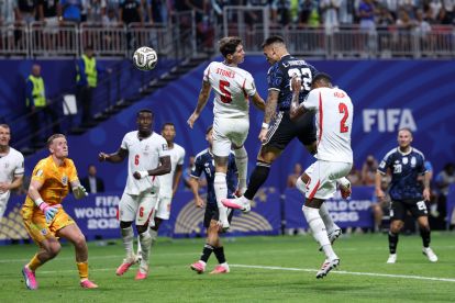 ATLANTA, GEORGIA - JULY 15: Lautaro Martinez #22 of Argentina scores his team's second goal during the FIFA World Cup 2026 Semi Final match between England and Argentina at Atlanta Stadium on July 15, 2026 in Atlanta, Georgia. (Photo by Buda Mendes/Getty Images)