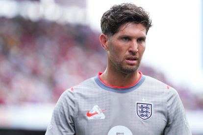 ORLANDO, FLORIDA - JUNE 10: John Stones #5 of England looks on during a international friendly against Costa Rica at Inter&Co Stadium on June 10, 2026 in Orlando, Florida. (Photo by Rich Storry/Getty Images) (Juventus links)