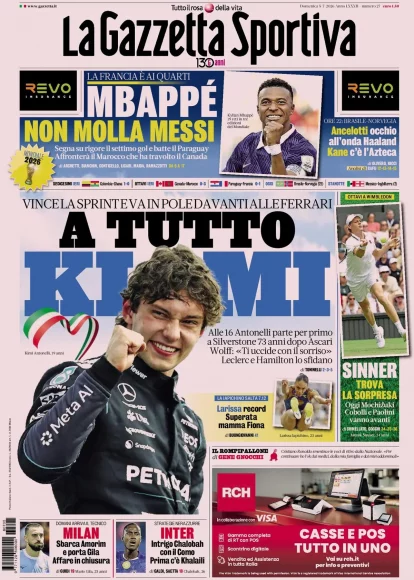Italy media highlight support for Ancelotti as Haaland looms, plus Chalobah intrigue
