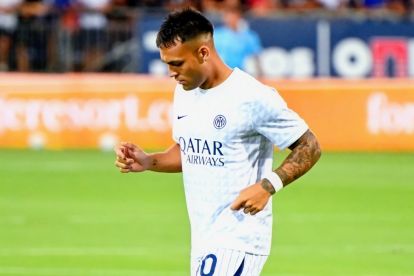 Lautaro Martinez during Inter's 1-0 Serie A victory away to Cagliari (@inter)