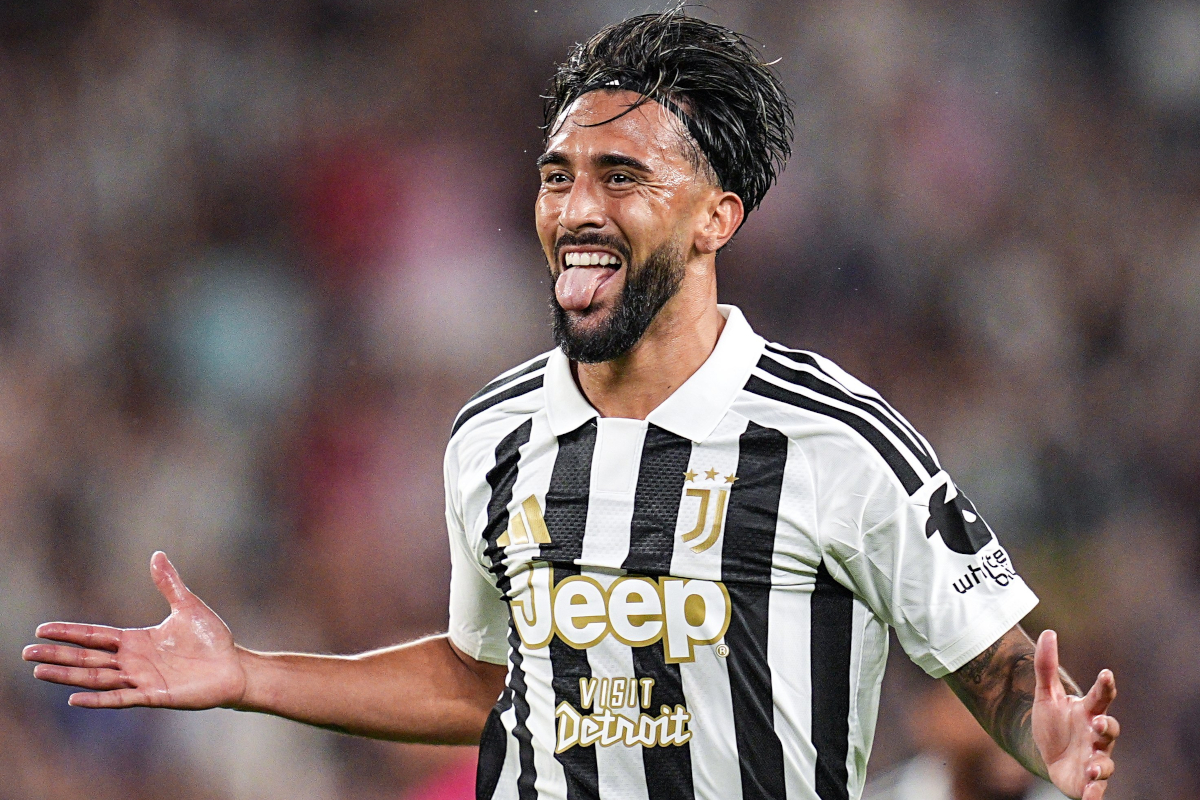 Nico Gonzalez celebrates his goal for Juventus against Parma (@seriea_en)