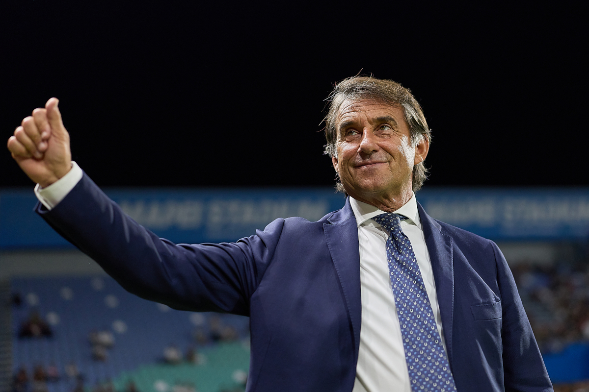 REGGIO NELL'EMILIA, ITÁLIA - 13 DE SETEMBRO: Giovanni Carnevali da Juventus reage antes da partida da Série A entre US Sassuolo e Juventus no Estádio Mapei - Citta' del Tricolore em 13 de setembro de 2026 em Reggio Nelli'E. (Foto de Emmanuel Ciancaglini/Getty Images)