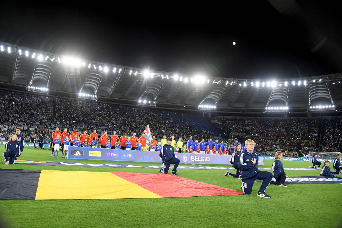 ROME, ITALY - SEPTEMBER 25: A general view prior the UEFA Nations League 2026/27 group phase match between Italy and Belgium at Stadio Olimpico on September 25, 2026 in Rome, Italy. (Photo by Marco Rosi/Getty Images)