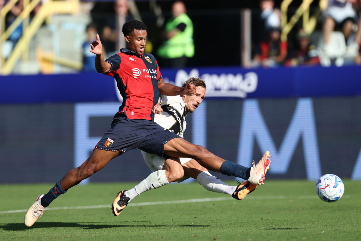 PARMA, ITALY - SEPTEMBER 20: Pontus Almqvist of Parma Calcio 1913 scores his team's second goal during the Serie A match between Parma Calcio and Genoa CFC at Stadio Ennio Tardini on September 20, 2026 in Parma, Italy. (Photo by Luca Amedeo Bizzarri/Getty Images)