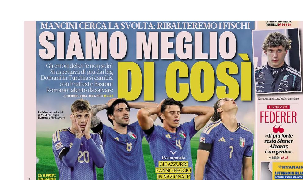 Today’s Papers – Italy are better than this, Ceferin sends Euro 2032 warning