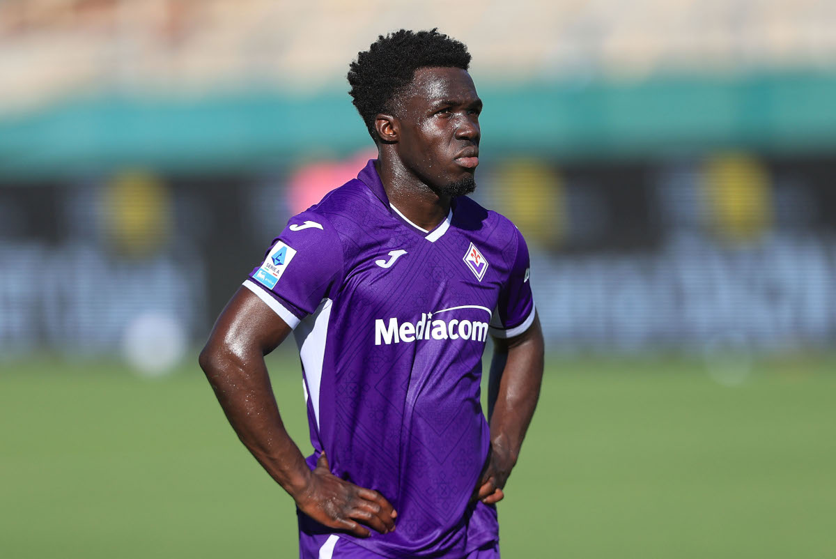 FLORENCE, ITALY - SEPTEMBER 5: Wilfred Gnonto of ACF Fiorentina reacts during the Serie A match between ACF Fiorentina and Torino FC at Stadio Artemio Franchi on September 5, 2026 in Florence, Italy. (Photo by Gabriele Maltinti/Getty Images)