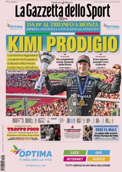 Today’s Papers – Juventus vs. Milan, too little, Gatti saves Spalletti