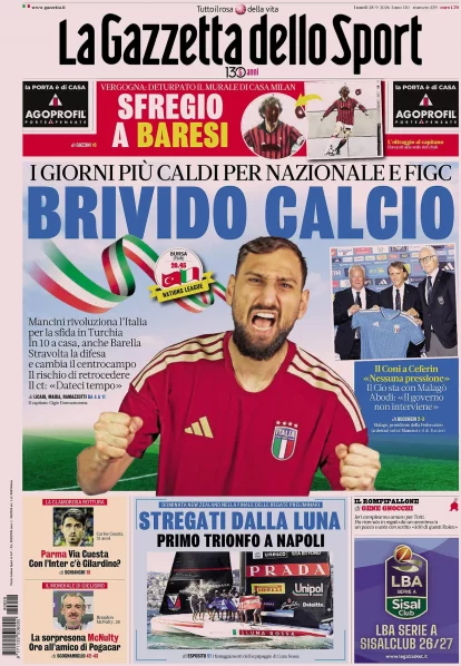 Today’s Papers – Italy thrill, Turkey trap for Mancini