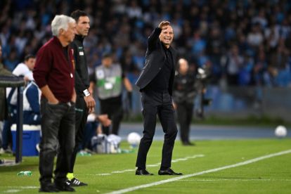 NAPLES, ITALY - OCTOBER 24: Massimiliano Allegri SSC Napoli head coach during the Serie A match between SSC Napoli and AS Roma at Stadio Diego Armando Maradona on October 24, 2026 in Naples, Italy. (Photo by Francesco Pecoraro/Getty Images)