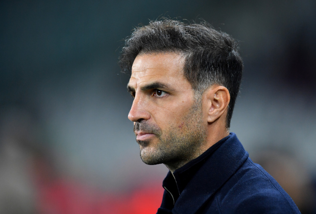 TURIN, ITALY - OCTOBER 27: Cesc Fabregas, Manager of Como 1907, looks on before the Serie A match between Torino FC and Como 1907 at Stadio Olimpico Grande Torino on October 27, 2026 in Turin, Italy. (Photo by Valerio Pennicino/Getty Images)