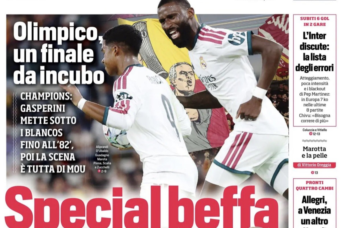 ليلة كروية سوداء للأندية الإيطالية في دوري أبطال أوروبا وسقوط روما أمام ريال مدريد