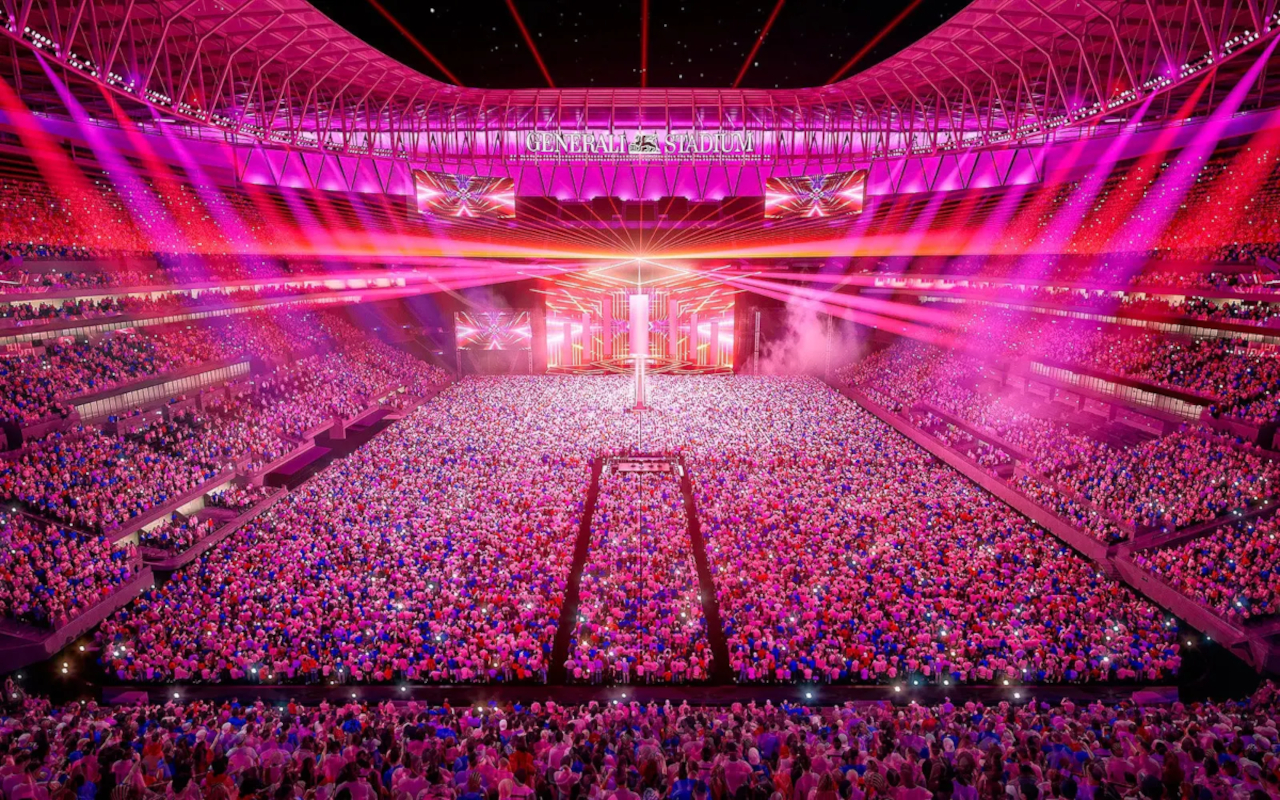 Veja o interior do Estádio Generali, na área de San Siro, em Milão, onde AC Milan e Inter podem usar a arena para shows (acmilan.com).