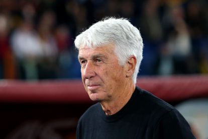 ROME, ITALY - OCTOBER 17: Gian Piero Gasperini, Manager of AS Roma, looks on before the Serie A match between AS Roma and Genoa CFC at Stadio Olimpico on October 17, 2026 in Rome, Italy. (Photo by Paolo Bruno/Getty Images)